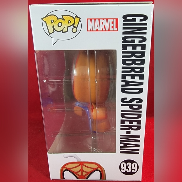 Gingerbread spider-man funko # 939 (nib) Brand new gingerbread spider-man funko - Picture 5 of 7